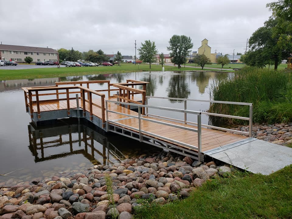 MN Boardwalks manufactures Floating Fishing Pier Docks and